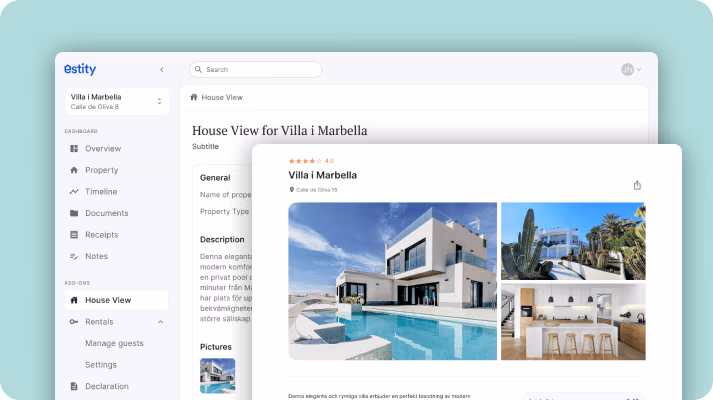 An attractive property presentation A house view presentation of the property