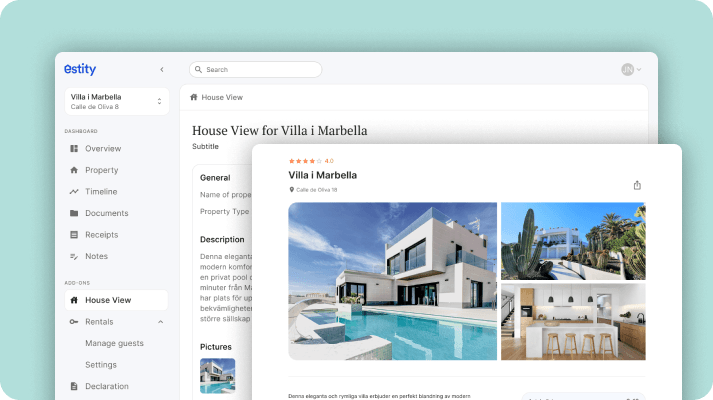 An attractive property presentation