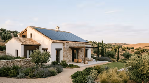 spain property with solar panels on roof